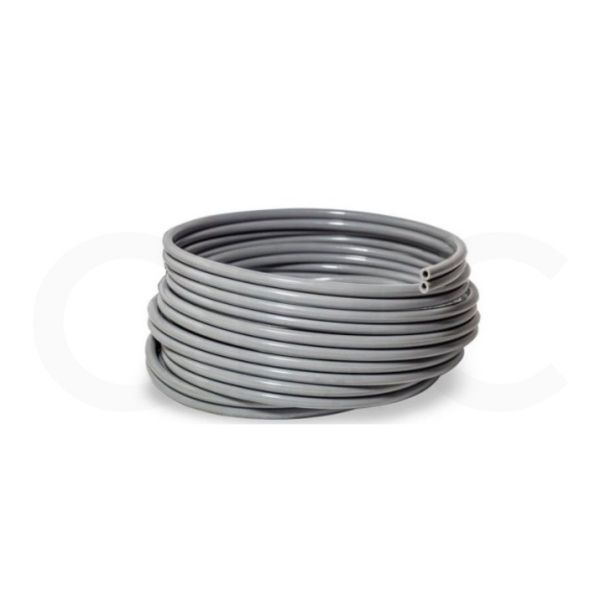 MANGUEIRA PU DUPLA DE PEDAL CINZA 2X6,0X3,3MM