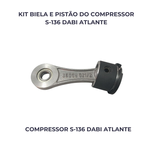 CJ BIELA/PISTÃO COMPRESSOR S-136