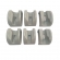 KIT 06 PÇ APOIO TERMINAL ARO/JATO/SUG/VENTURE CINZA COMPATIVEL