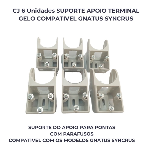KIT 06 PC SUPORTE APOIO TERMINAL GELO COMPATIVEL