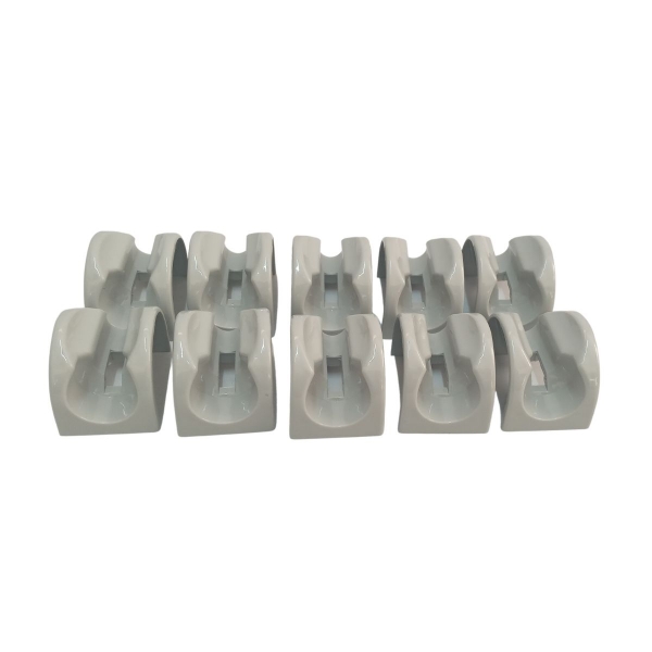 KIT 10 PÇ APOIO TERMINAL ARO/JATO/SUG/VENTURE CINZA COMPATIVEL