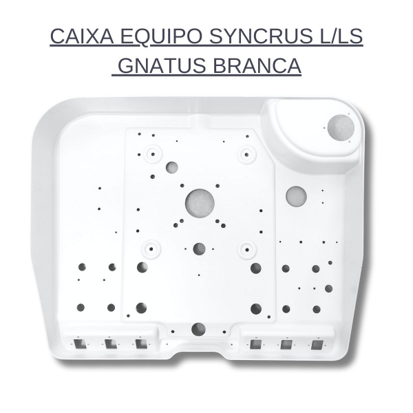 TAMPA EQUIPO SYN LS INOVA PLUS S/TECLA +CAIXA EQUIPO SYNCRUS L GNATUS - BRANCA COMPATIVEL
