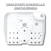 TAMPA EQUIPO SYN LS INOVA PLUS S/TECLA +CAIXA EQUIPO SYNCRUS L GNATUS - BRANCA COMPATIVEL