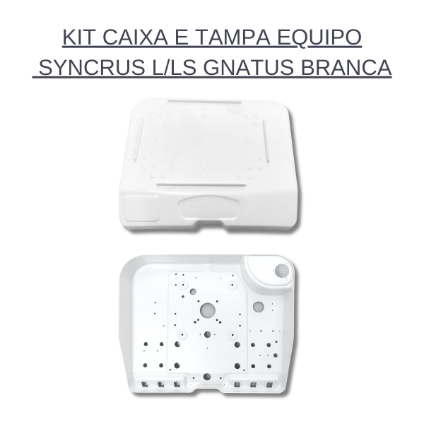 TAMPA EQUIPO SYN LS INOVA PLUS S/TECLA +CAIXA EQUIPO SYNCRUS L GNATUS - BRANCA COMPATIVEL