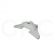 CAPA PEDAL JOYSTICK 3 BOTOES S/ BASE FERRO DABI CINZA CLARO DABI