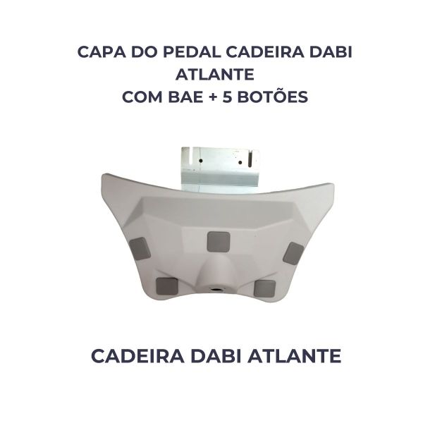 CAPA PEDAL 5 BOTOES C/ BASE FERRO DABI