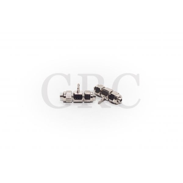 CONEXÃO T C/ ROSCA 3,3MM PORCA X 1,6MM ESPIGÃ X 3,3MM PORCA