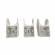 KIT 03 PC SUPORTE APOIO TERMINAL GELO COMPATIVEL
