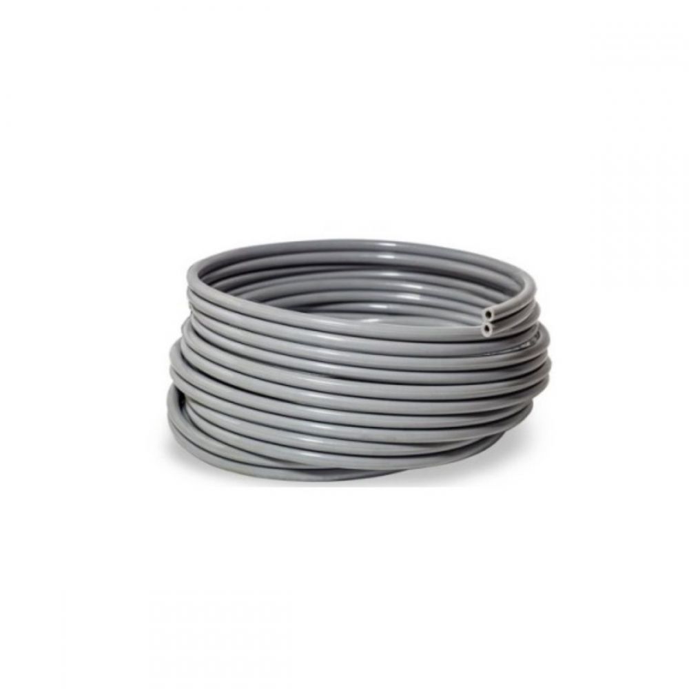 MANGUEIRA PU DUPLA DE PEDAL CINZA 2X6,0X3,3MM