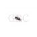 CONEXÃO T C/ ROSCA 3,3MM PORCA X 1,6MM ESPIGÃ X 3,3MM PORCA